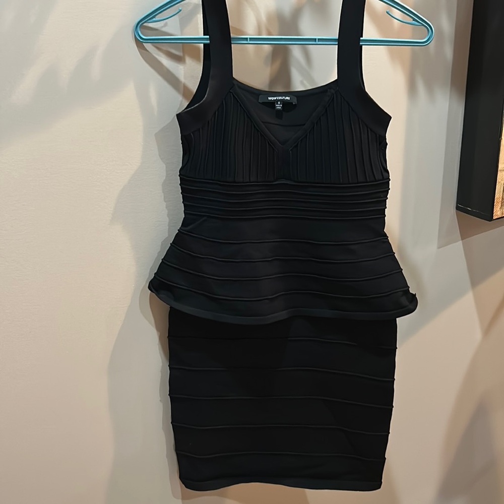 Wow couture black bodycon dress
